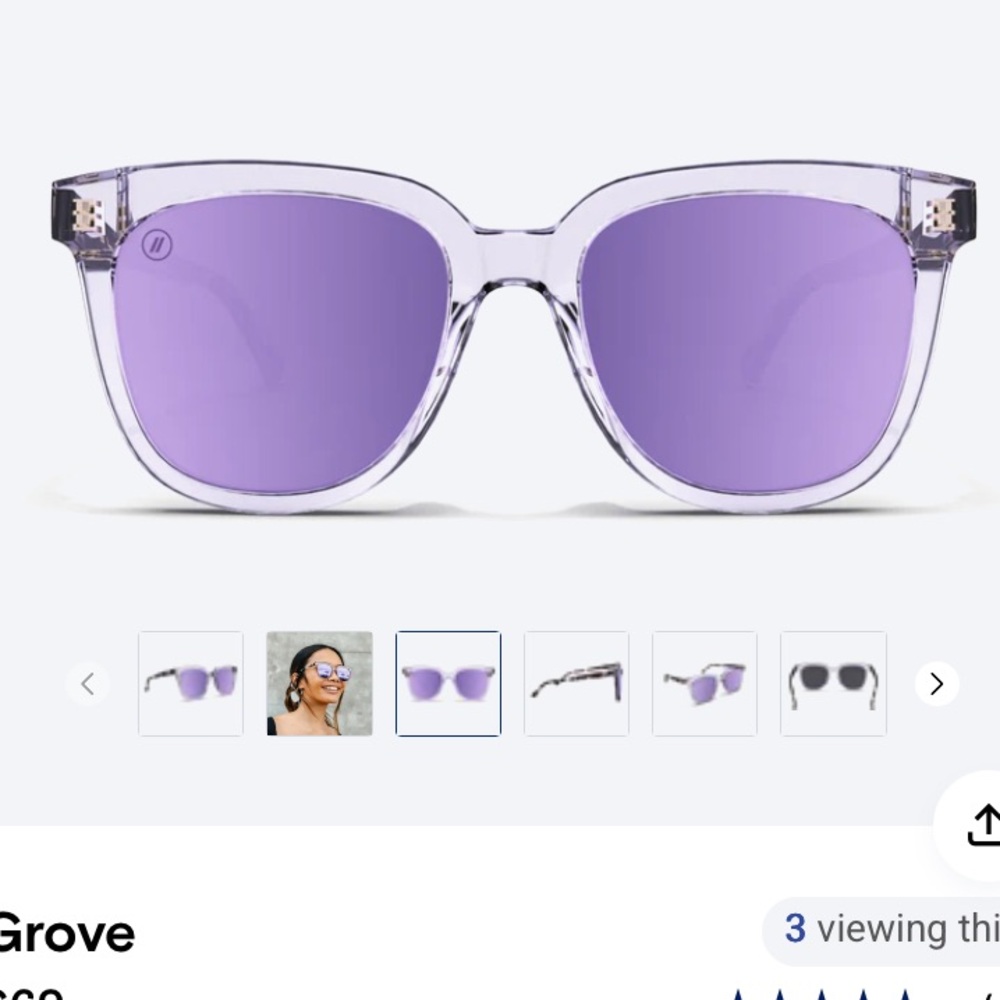 Blenders Grove- Lilac Lush polarized sunglasses - Picture 7 of 10